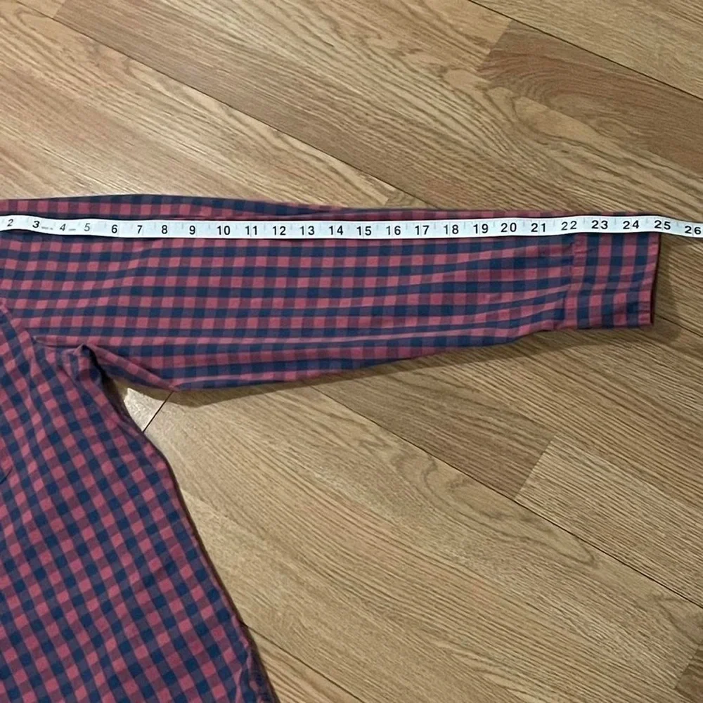 J.Crew Performance Men’s XL Long Sleeve Button Down Shirt Slim Untucked Plaid